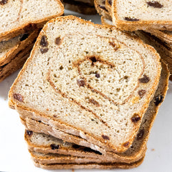 Cinnamon Raisin Bread | Half-loaf, sliced | GF, Vegan