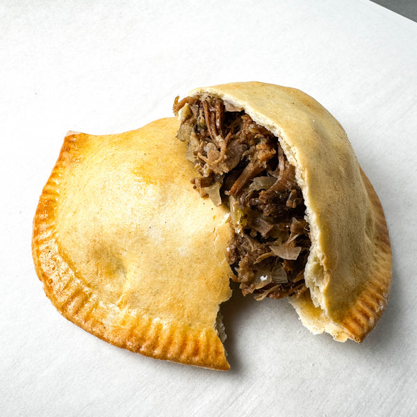 Inside of brisket hand pie